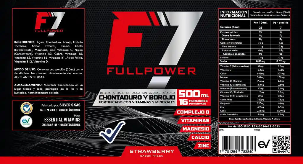 Potenciador Full Powe F7