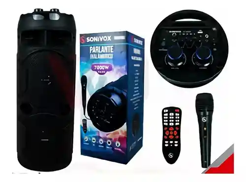 Parlante Sonivox Vs-ss2590 Portátil Con Bluetooth Negra