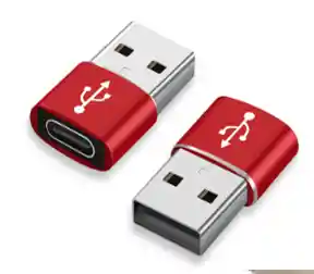 Adaptador Convertidor Usb A Tipo C - Au006 Rojo