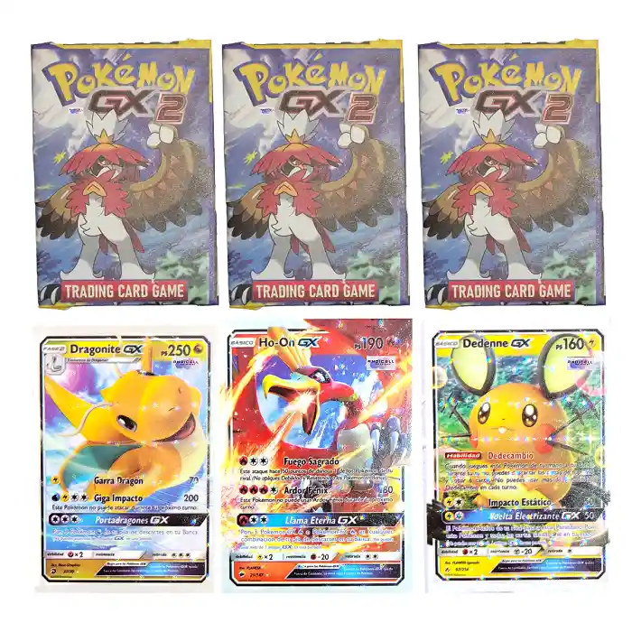 150 Cartas Pokemon Gx 2 Coleccionables Intercambiables