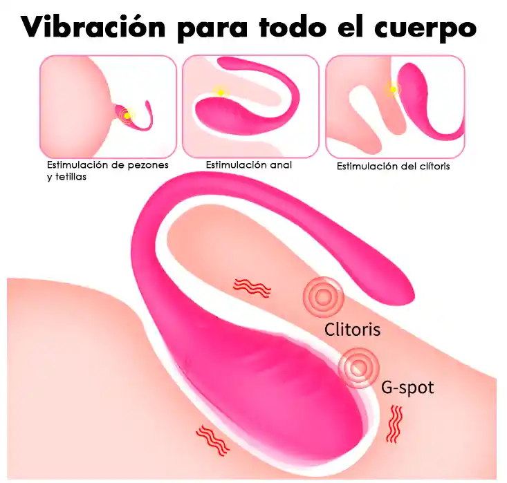 Huevo Vibrador Bluetooth App A Distancia Mundial Juego En Pareja Vibración Fuerte Silicona