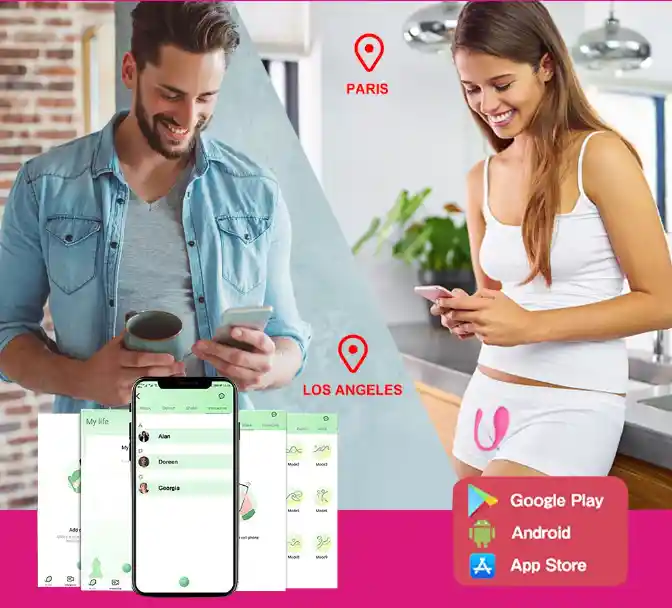 Huevo Vibrador Bluetooth App A Distancia Mundial Juego En Pareja Vibración Fuerte Silicona