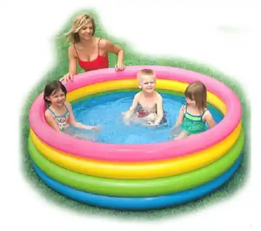 56441 Piscina Inflable Arco Iris 168x46cm