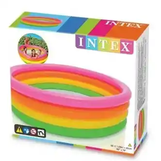 56441 Piscina Inflable Arco Iris 168x46cm