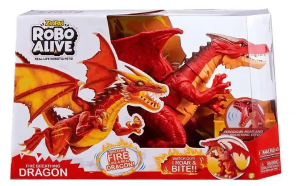 Juego Jugute Dragon Dinosaurio Zuru Robo Alive Regalo, Feliz Cumpleaños, Decoracion, Muñecas, Infantil, Navidad