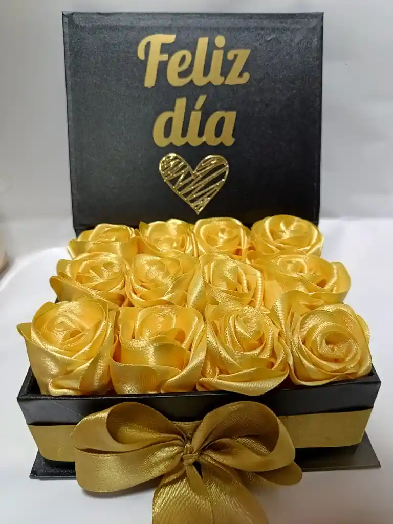 Rosas Amarillas Caja Fina ( Día De La Madre)