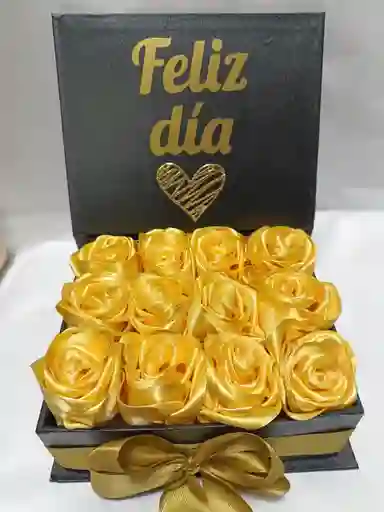 Rosas Amarillas Caja Fina ( Día De La Madre)