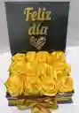 Rosas Amarillas Caja Fina ( Día De La Madre)