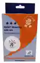 Bolas Para Ping Pong Miyagi 3 Estrellas X6 Unidades/ Blancas