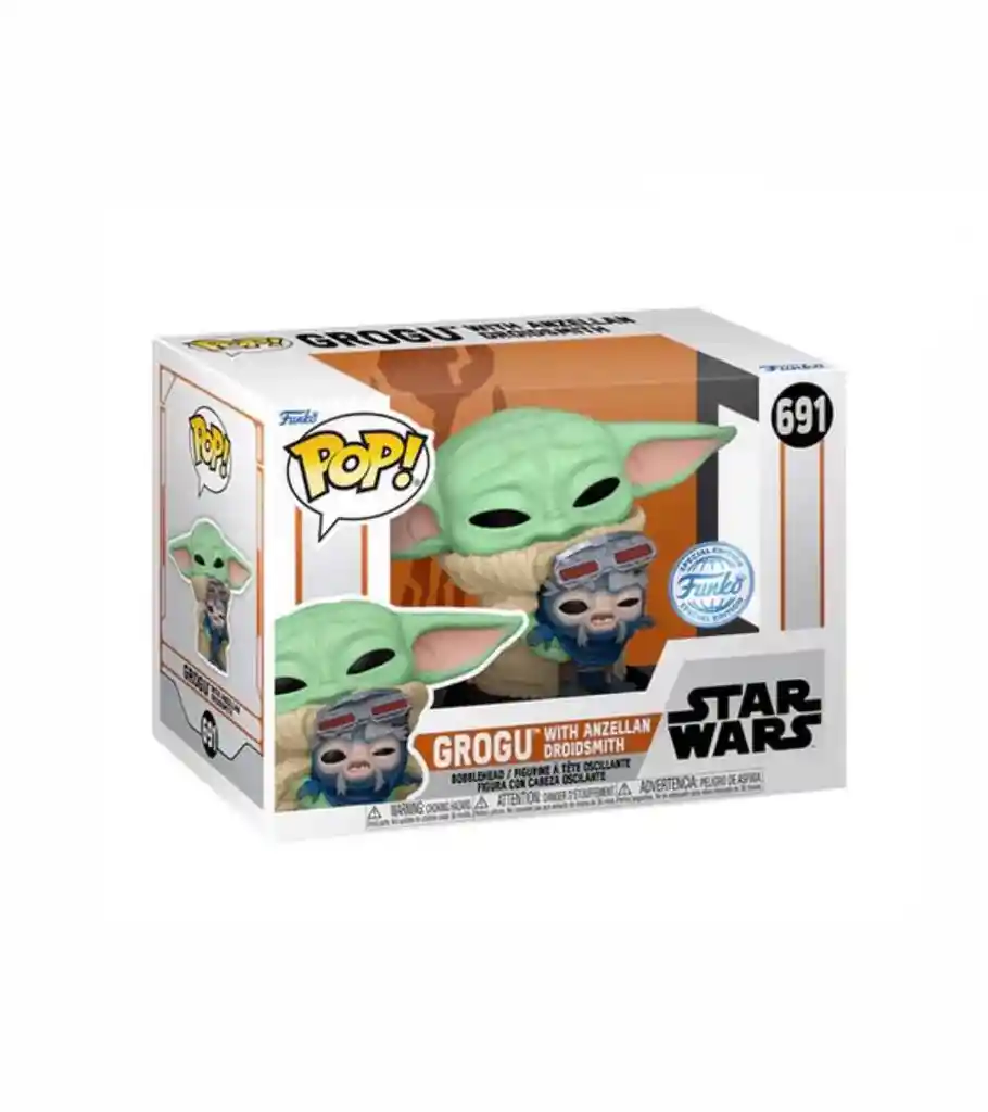 Funko Pop Original Star Wars Grogu With Anzellan Droidsmit 691