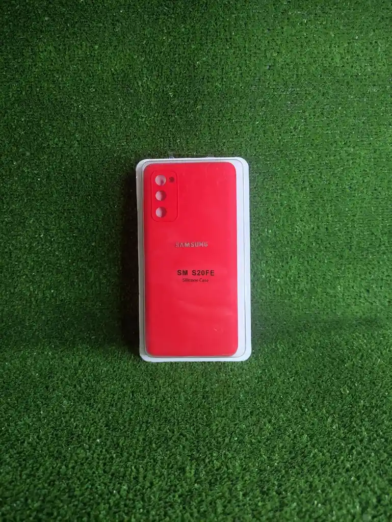 Samsung Galaxy S20 Fe | Forro Protector| Silicone Case |rojo|samsung | Carcasa | Funda | Anti Humedad