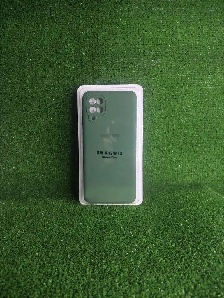 Samsung Galaxy M12 | Forro Protector| Silicone Case |verde Pino|samsung | Carcasa | Funda | Anti Humedad