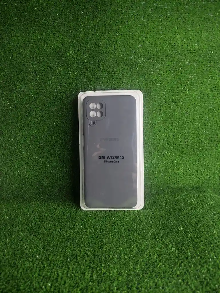 Samsung Galaxy A12 | Forro Protector| Silicone Case |gris Ocaso|samsung | Carcasa | Funda | Anti Humedad