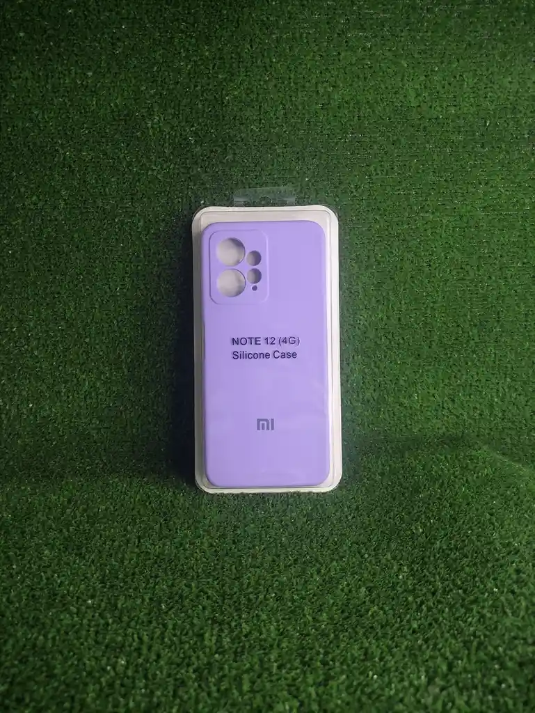 Xiaomi Redmi Note 12 4g| Forro Protector| Silicone Case |lila|xiaomi | Carcasa | Funda | Anti Humedad
