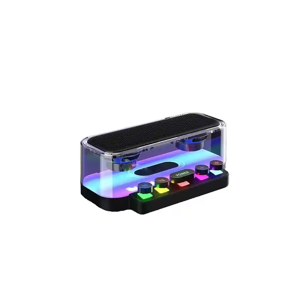 Parlante Bluetooth Inalambrico Botones Maquina Escribir Rgb Altavoz Z6