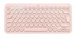 Teclado Bluetooth Logitech K380 Qwerty Inglés Uk Color Rosa