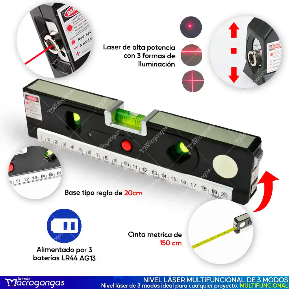 Nivelador Laser Y Metro Alineador