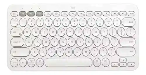 Teclado Multidispositivo Bluetooth Logitech K380, Teclado En Color Blanco