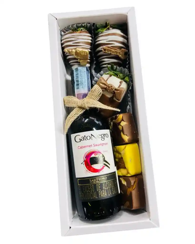 Regalo Hombre Fresas Vino