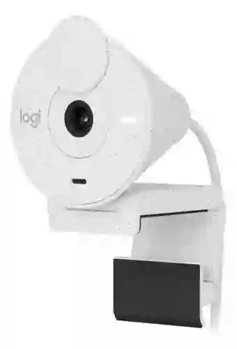 Cámara Web Logitech Brio 300 1080p, Usb-c, Micrófono, Blanco