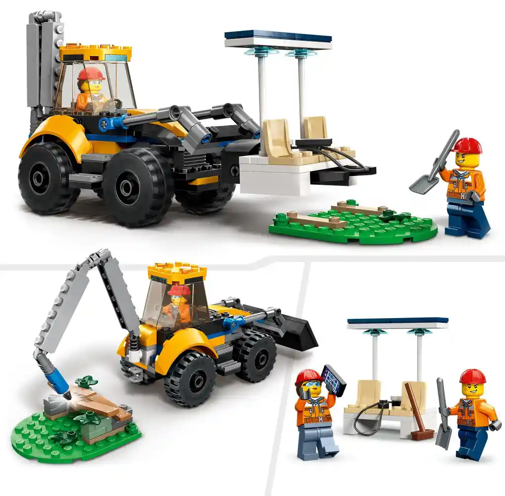 Lego City 60385 Excavadora De Construcción (148 Piezas)