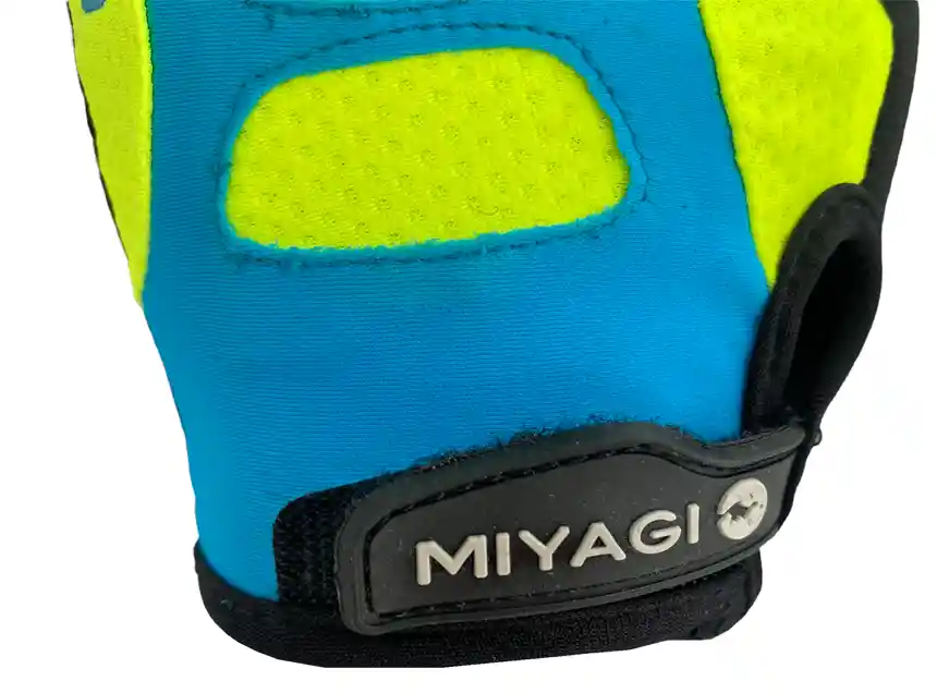 Guantes Miyagi Ciclismo - Mg053118/ Verde - Azul/ Talla M