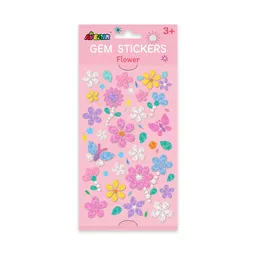 Set De Arte Y Manualidades Stickers De Gemas Flores Niñas