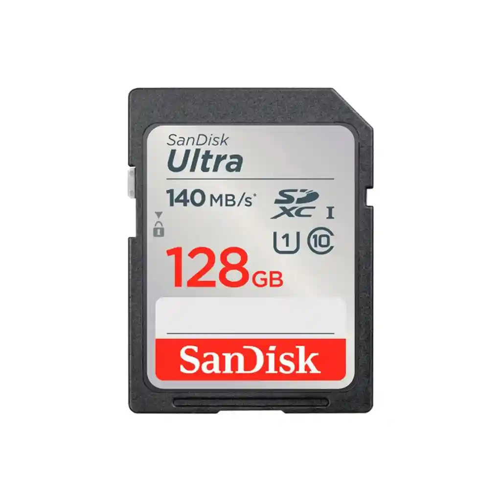 Memoria Sd 128 Gb Sandisk Ultra 140mb/s Sdxc Uhs-i | Camaras