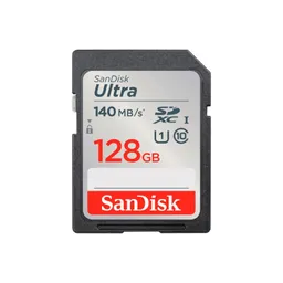 Memoria Sd 128 Gb Sandisk Ultra 140mb/s Sdxc Uhs-i | Camaras