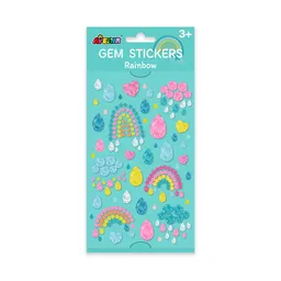 Set De Arte Y Manualidades Stickers De Gemas Arcoíris Niñas