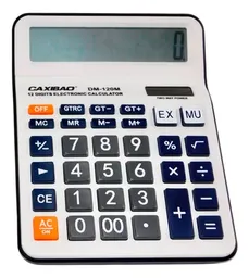 Calculadora Electrónica Funciones Basicas 12 Dígitos