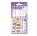 Set De Arte Y Manualidades Stickers Para Uñas Flores Niña