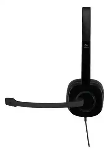 Auriculares Logitech H151 Con Micrófono Color Negro