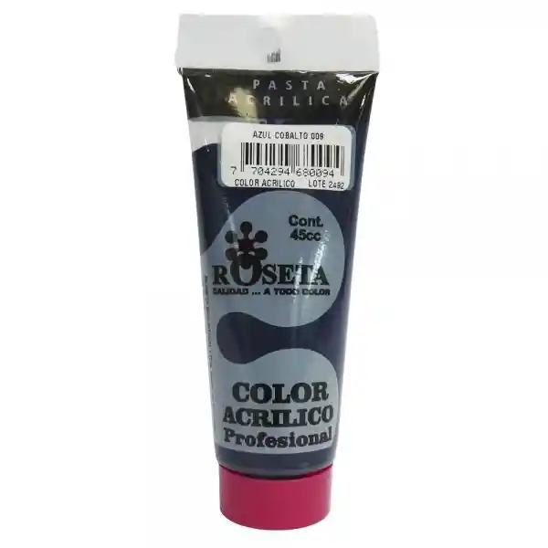 Pintura Acrílica Profesional Roseta Azul Cobalto 009 45cc