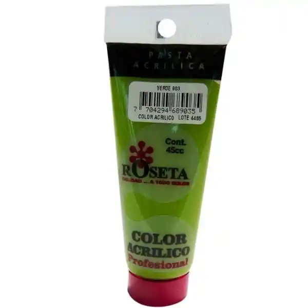 Pintura Acrílica Profesional Roseta Color Verde 903 45cc