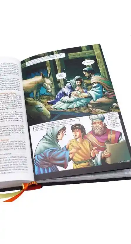 Biblia En Acción Tla Ilustrada A Todo Color Canto Blanco