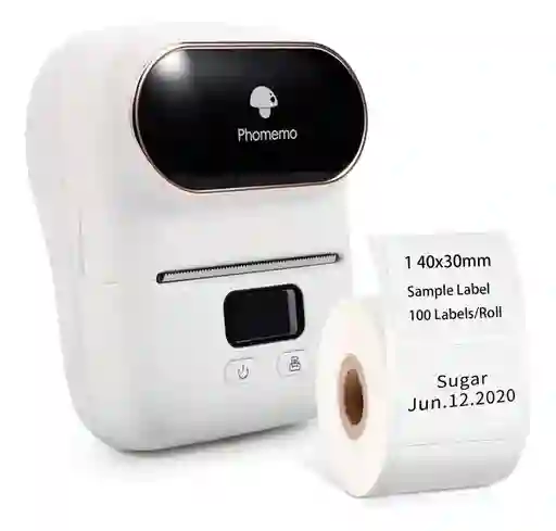 Impresora De Etiquetas Termica Portable Bluetooth M110 White
