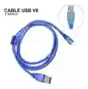 Cable Usb Desoxigenado V8 Datos Carga Móvil Android 2 Metros