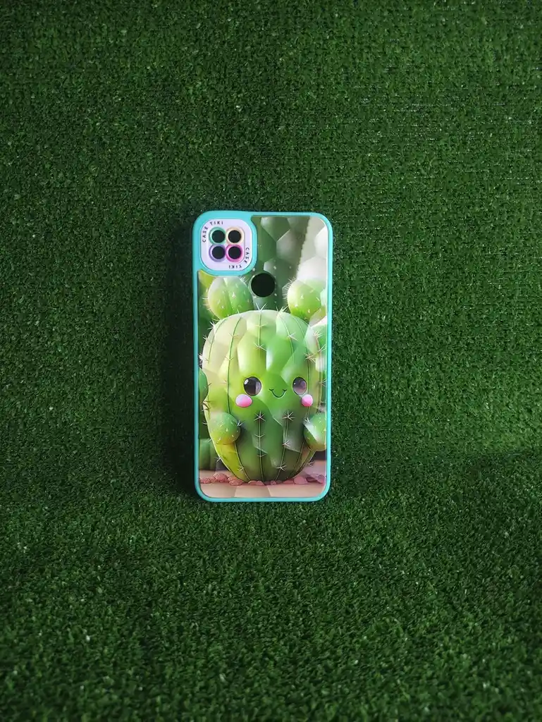 Xiaomi Redmi 10a | Forro Protector | Case Rigido|casetiki | Cactus Tierno| Bordes Reforzados | Xiaomi| Carcasa | Funda | Anti Humedad | Full Proteccion.