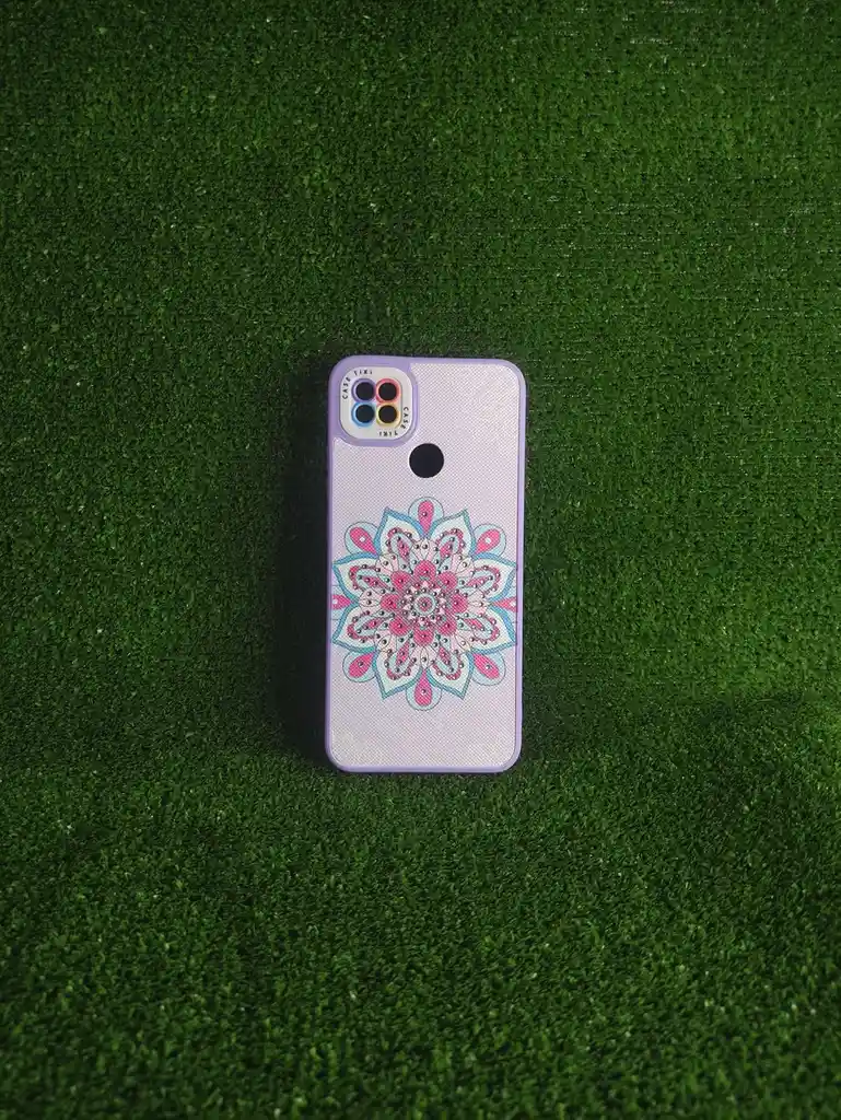 Xiaomi Redmi 10a | Forro Protector | Case Rigido|casetiki | Flor Multicolor Rosada | Bordes Reforzados | Xiaomi| Carcasa | Funda | Anti Humedad | Full Proteccion.