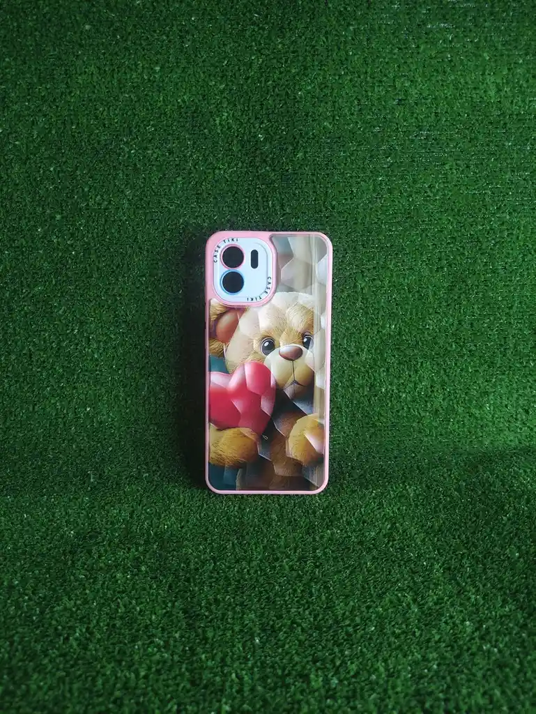 Xiaomi Redmi A2 | Forro Protector | Case Rigido|casetiki | Oso Corazon| Bordes Reforzados | Xiaomi| Carcasa | Funda | Anti Humedad | Full Proteccion.