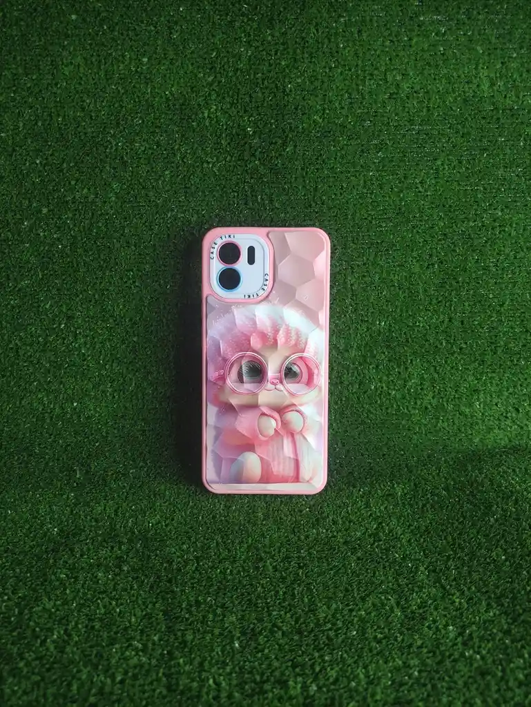 Xiaomi Redmi A2 | Forro Protector | Case Rigido|casetiki |gatica Rosa| Bordes Reforzados | Xiaomi| Carcasa | Funda | Anti Humedad | Full Proteccion.