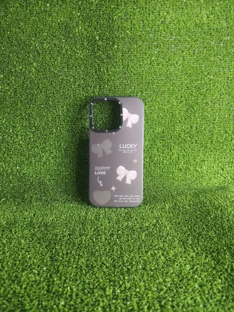 Iphone 14 Pro | Forro Protector | Case Rigido|good Luck |lucky Happy Love | Bordes Reforzados |iphone| Carcasa | Funda | Anti Humedad | Full Proteccion.
