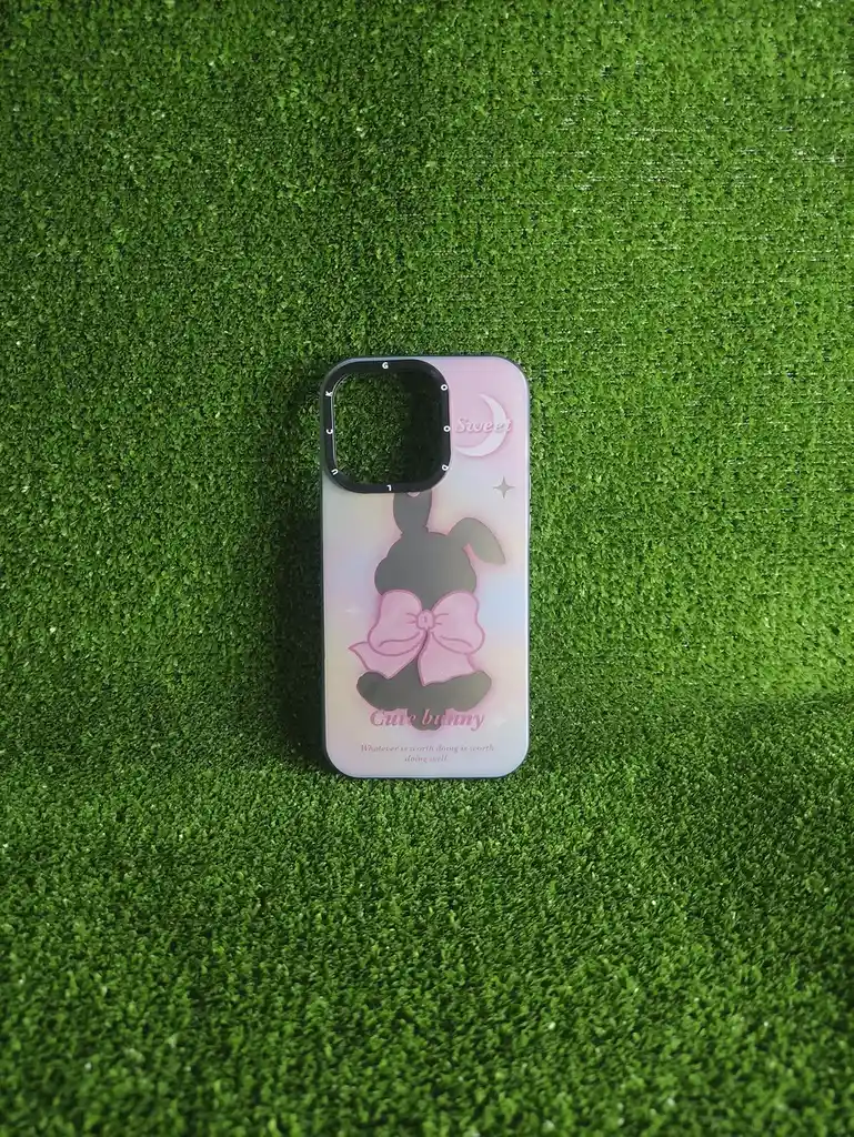 Iphone 14 Pro | Forro Protector | Case Rigido|good Luck |sweet Cute Bunny | Bordes Reforzados |iphone| Carcasa | Funda | Anti Humedad | Full Proteccion.