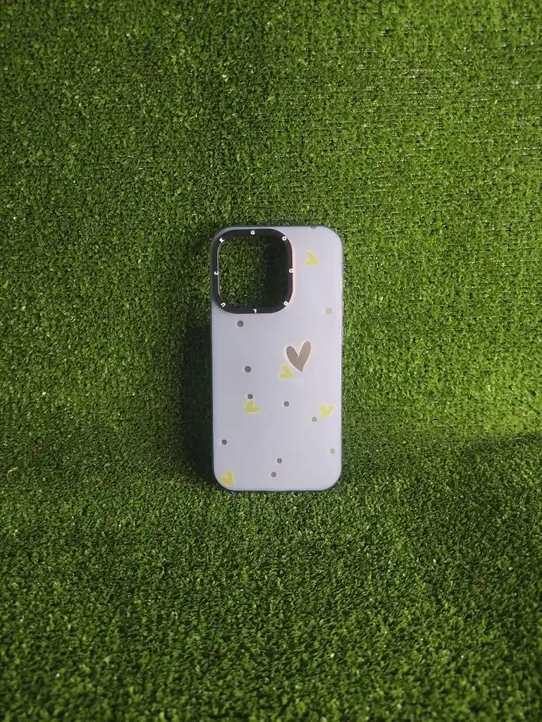 Iphone 14 Pro| Forro Protector | Case Rigido|good Luck |corazones | Bordes Reforzados |iphone| Carcasa | Funda | Anti Humedad | Full Proteccion.