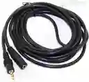 Cable Extensión Audífonos De Audio Estéreo Plug 3.5mm Macho A Hembra De 1.5 Mts.