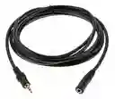 Cable Extensión Audífonos De Audio Estéreo Plug 3.5mm Macho A Hembra De 1.5 Mts.