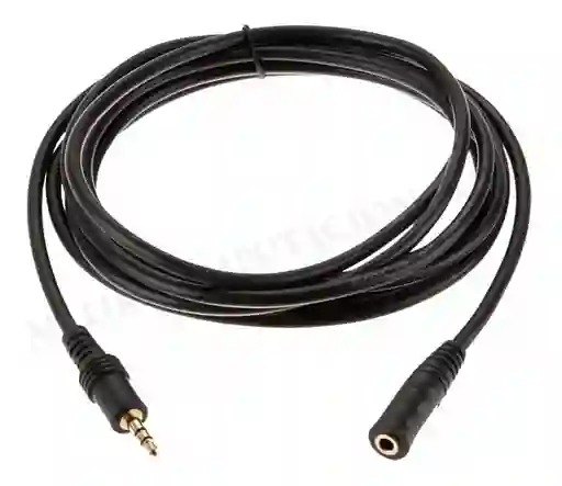 Cable Auxiliar Extensión De 3.5 Mm Stereo Macho A Hembra De 5 Metros