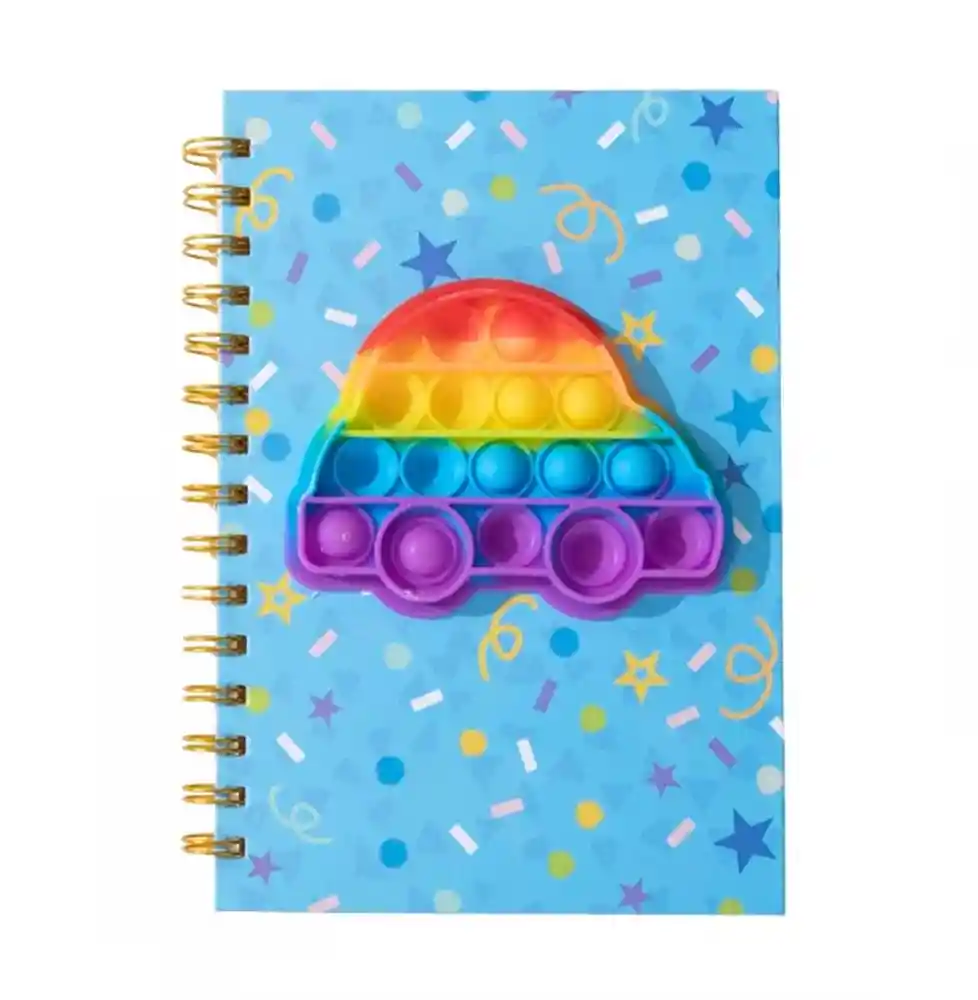 Agenda Libreta Push Popit Popit Interactivo Figuras Unisex