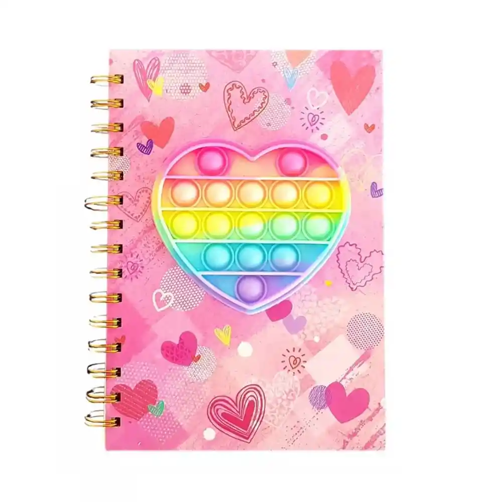 Agenda Libreta Push Popit Popit Interactivo Figuras Unisex